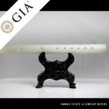 Antique Ceremonial Certified Nephrite Jade Flute