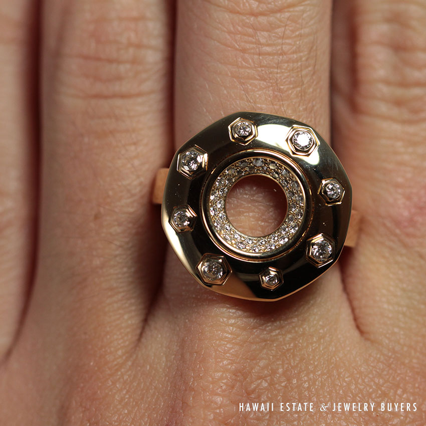 Audemars Piguet Royal Oak 18K Diamond Ring - Image 4