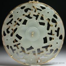 MING'S HAWAII VINTAGE 14K YELLOW GOLD ROUND PENDANT
