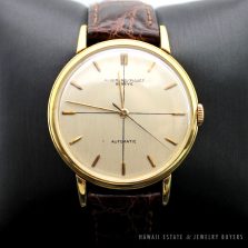 VINTAGE AUDEMARS PIGUET GENEVE 18K YELLOW GOLD AUTOMATIC GENTS STRAP WATCH