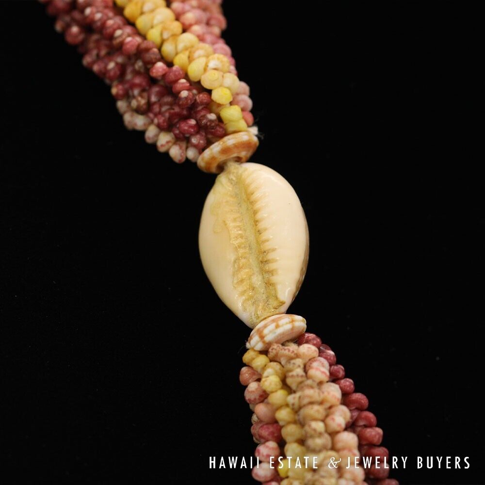 Ten-Strand Multi-Color Ni'ihau Shell Lei: Maunaloa 35 inches #3180-01 - Image 10