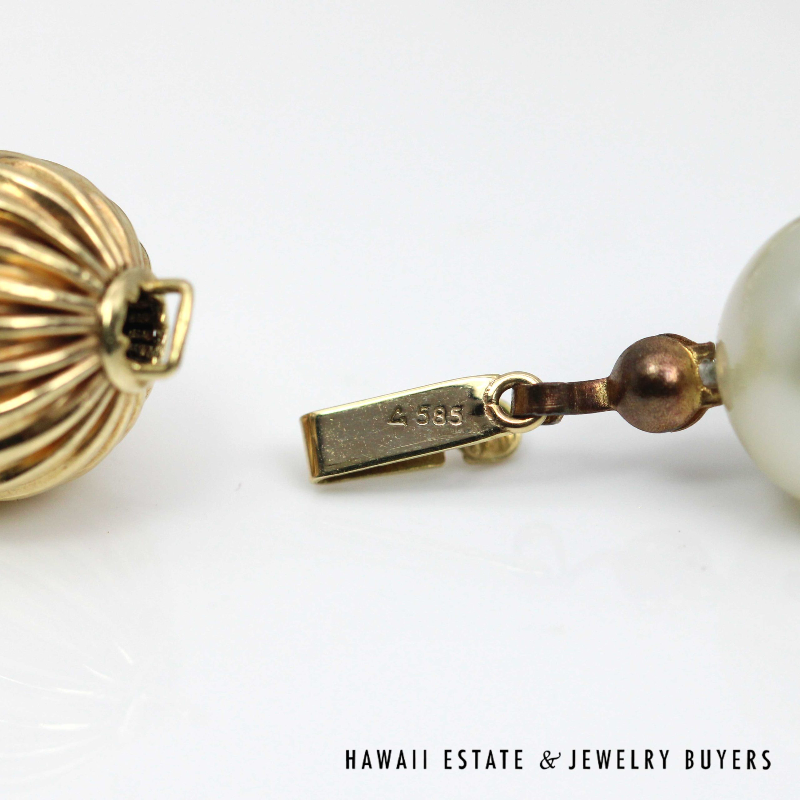 Multicolor South Sea Pearl Necklace Graduates 12mm-16mm 18" Strand with 14K Yellow Gold Clasp - Image 5